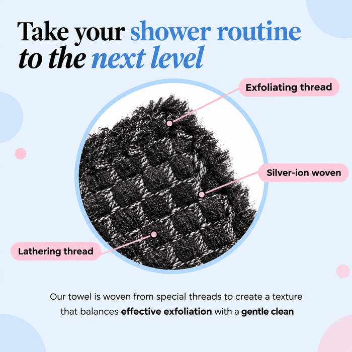 Exfoliating Shower Towel